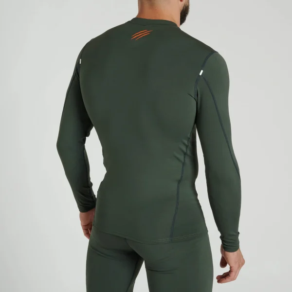 Leone 1947 AB909 Primal Instinct Green Rashguard Dolg Rokav