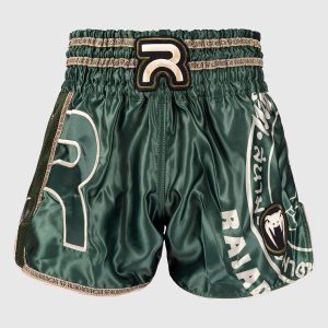 Venum x Rajadamnern Military Green Hlačke Za Tajski Boks