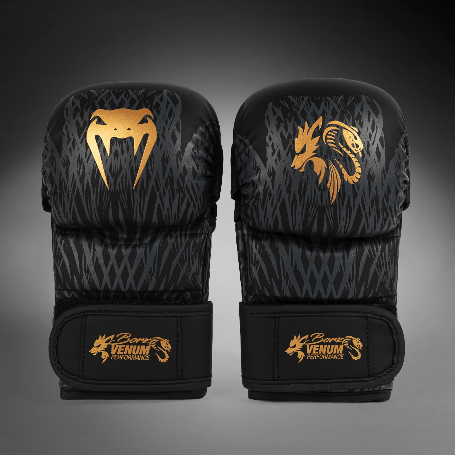 Venum x Chimaev Black/Gold Rokavice MMA Za Sparing