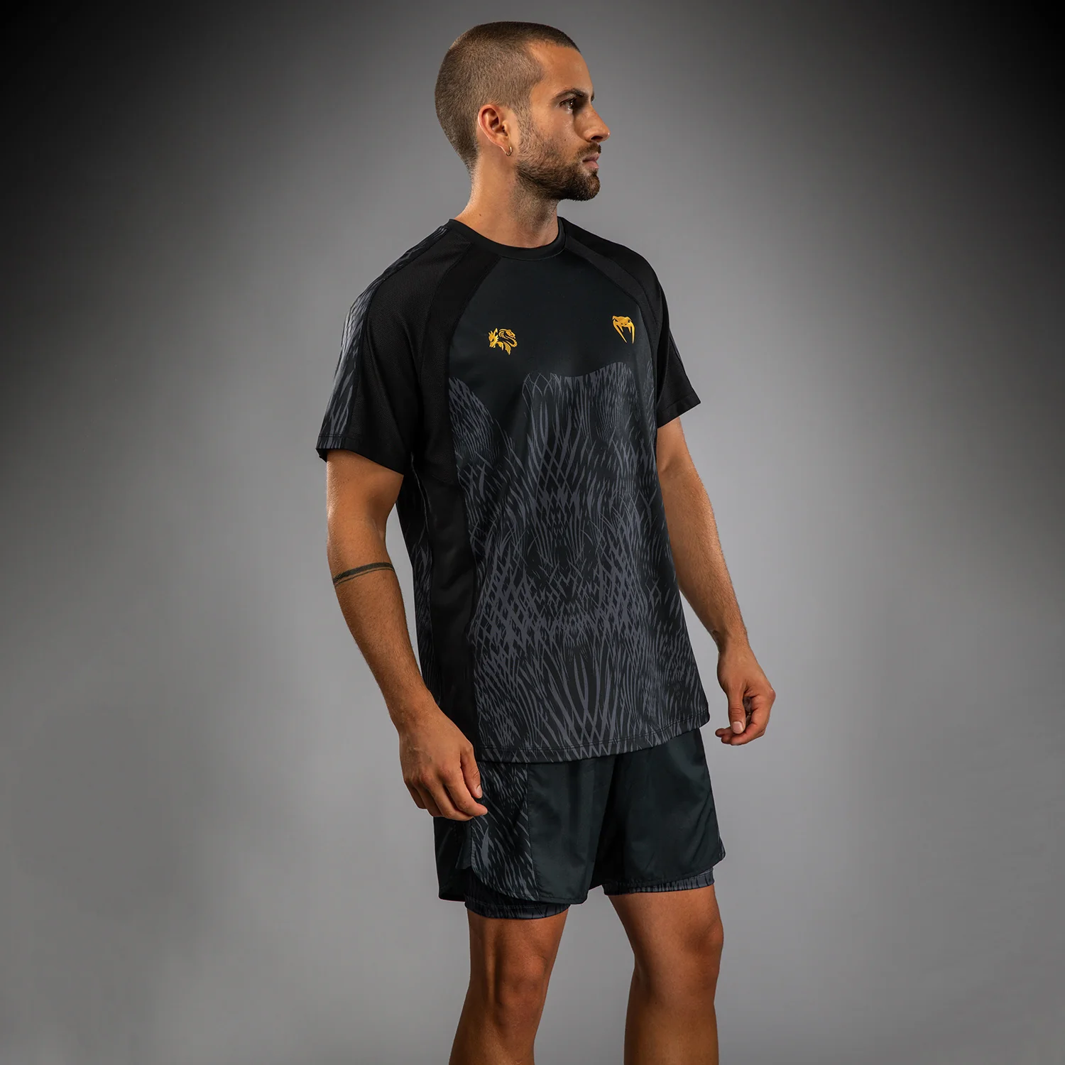 Venum x Chimaev Dry Tech Black/Grey Majica