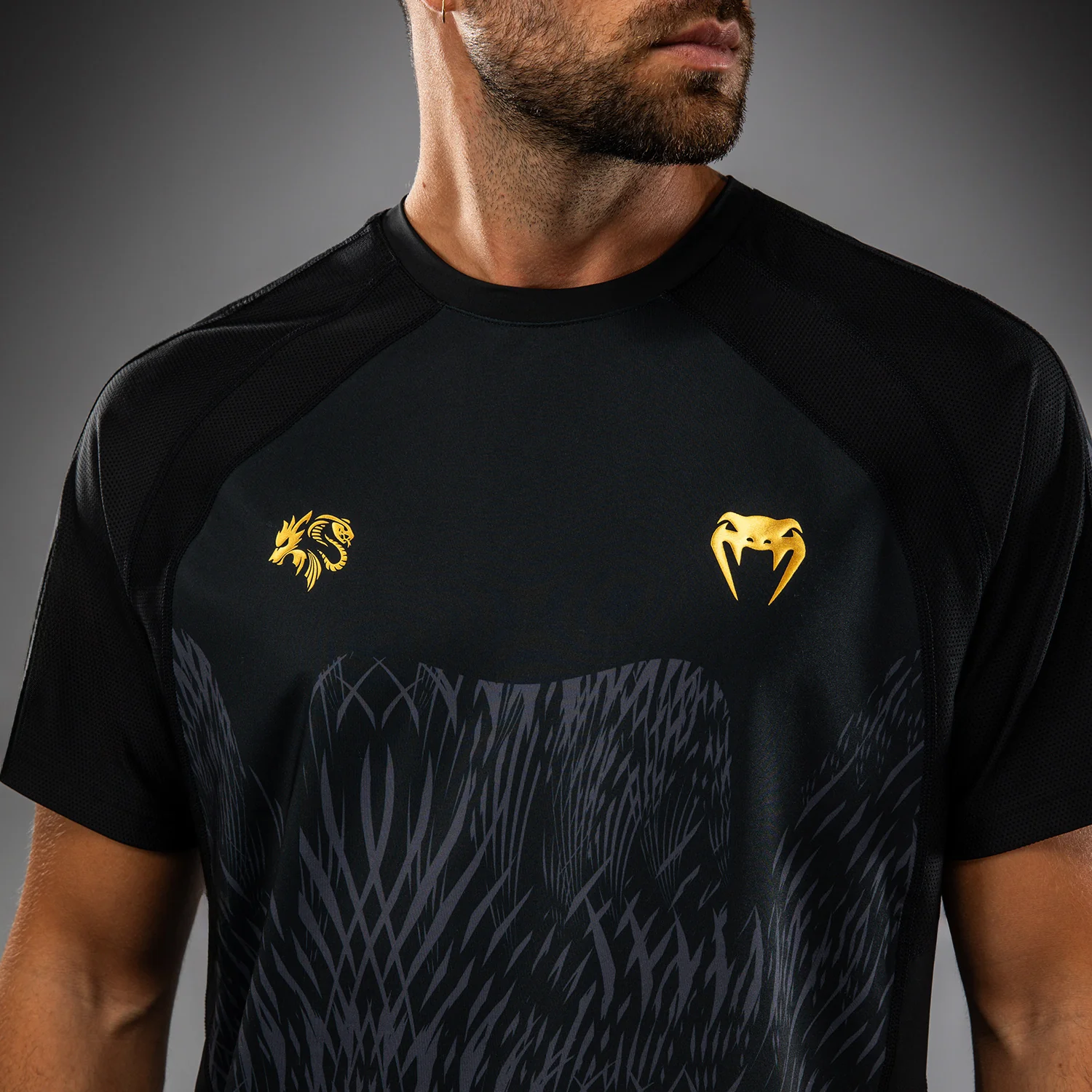 Venum x Chimaev Dry Tech Black/Grey Majica