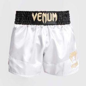 Venum Muay Thai Classic White/Gold/Black hlačke za tajski boks