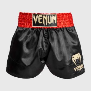 Venum Muay Thai Classic Red/Black/Gold hlačke za tajski boks