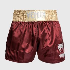 Venum Muay Thai Classic Burgundy/Gold/White hlačke za tajski boks