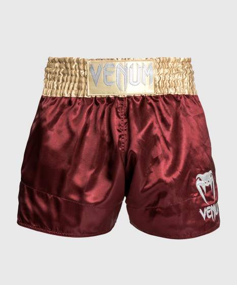 Venum Muay Thai Classic Burgundy/Gold/White hlačke za tajski boks