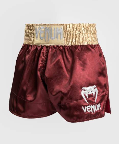 Venum Muay Thai Classic Burgundy/Gold/White hlačke za tajski boks