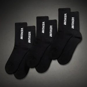 Venum Essential 3 Pack Crew Black/White Nogavice