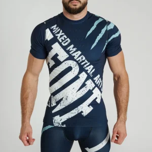 Leone 1947 AB942 Primal Instinct Blue Rashguard Kratek Rokav